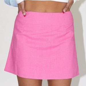 Princess Polly Selby Skirt Hot Pink Size 0 XXS